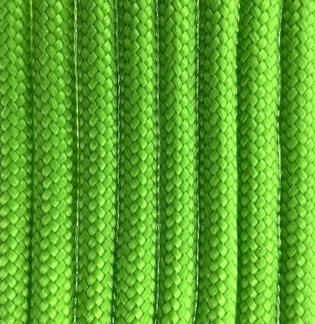 Paracord Farbe Neon Grün für handgefertigte Hundehalsbänder